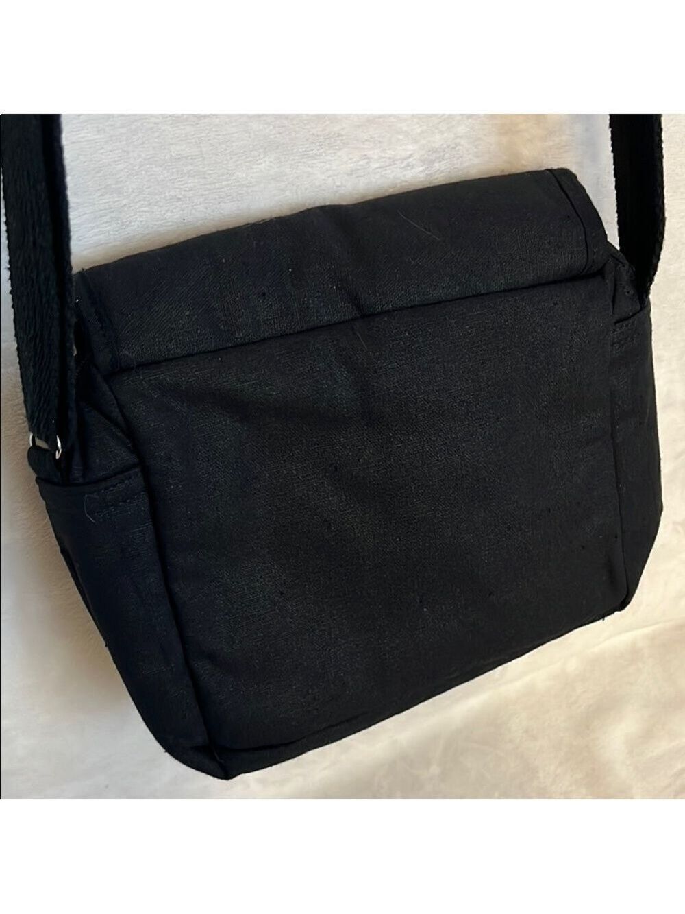 100% cotton Crossbody Bag with Adjustable Strap - Picture 7 of 8
